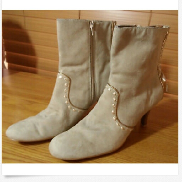 PREDICTIONS Heeled Boots with Bows 9 Light brown - Picture 6 of 8
